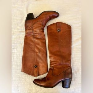 Frye boots. Heels just replaced. original box and boot saver inserts included